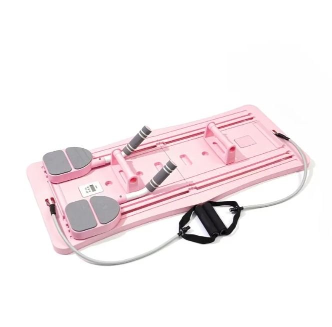Pink Compact Pilates Sliding Board fitness equipment