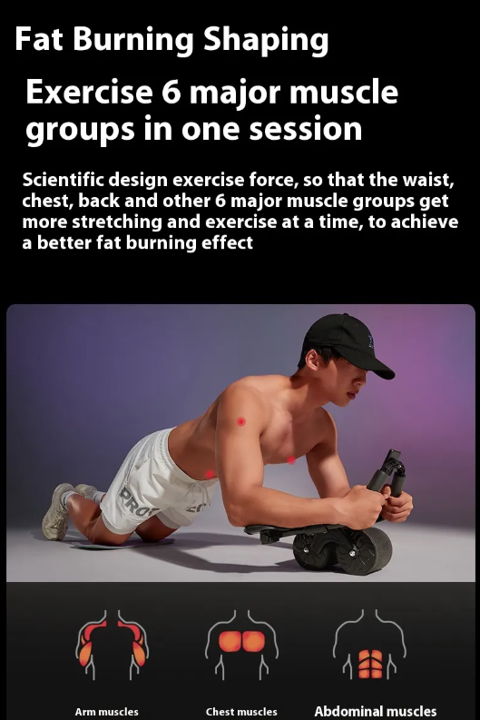 Automatic Rebound Abdominal Wheel Home Workout