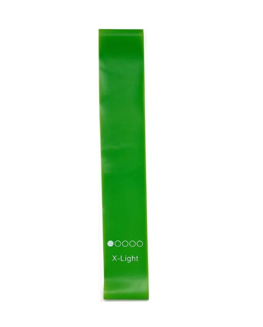 Green FlexiFit yoga resistance bands for home workout