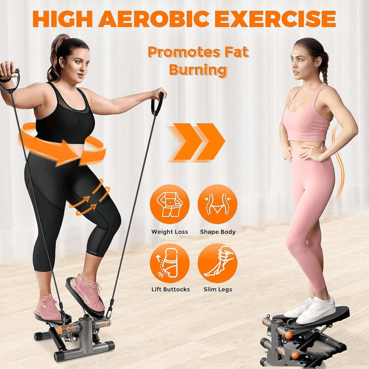 Home Fitness Hydraulic Stepper for home workouts