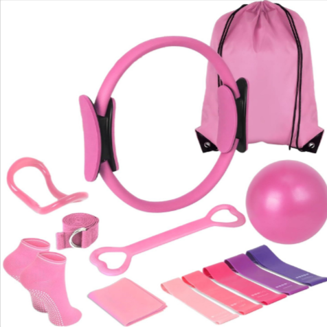 Pink 13-Piece Yoga & Pilates Set
