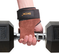 Premium padded leather gym grips