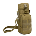 Hands-Free Water Bottle Shoulder Bag in Khaki