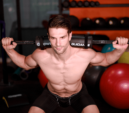 MaxComfort Foam Barbell Pad used for squats
