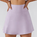 Purple breathable mini yoga skirt activewear for running