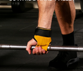 Premium padded leather gym grips