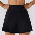 Black breathable mini yoga skirt for fitness