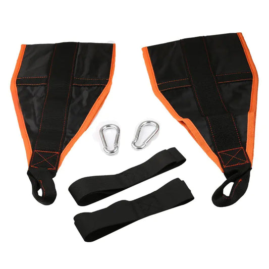 Fitness hanging ab straps pair for core workouts