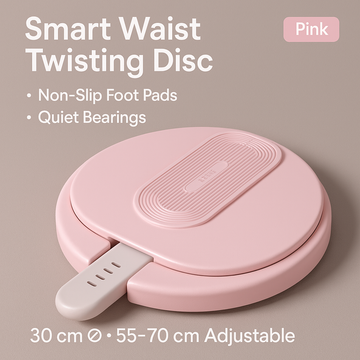 Smart Waist Twisting Fitness Exercise Disc for Home Use Pink