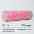 Yoga foam roller pink 45 cm for yoga and body massage