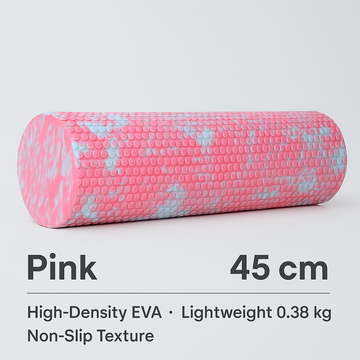 Yoga foam roller pink 45 cm for yoga and body massage