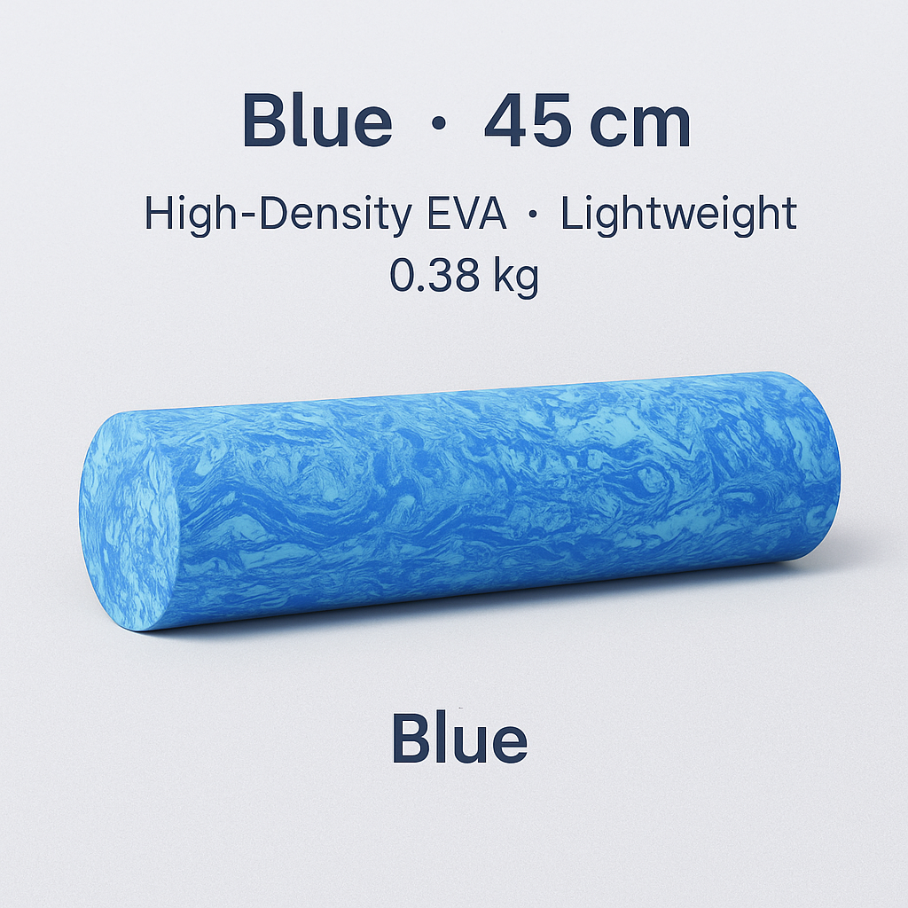 Yoga foam roller blue 45 cm for yoga and body massage