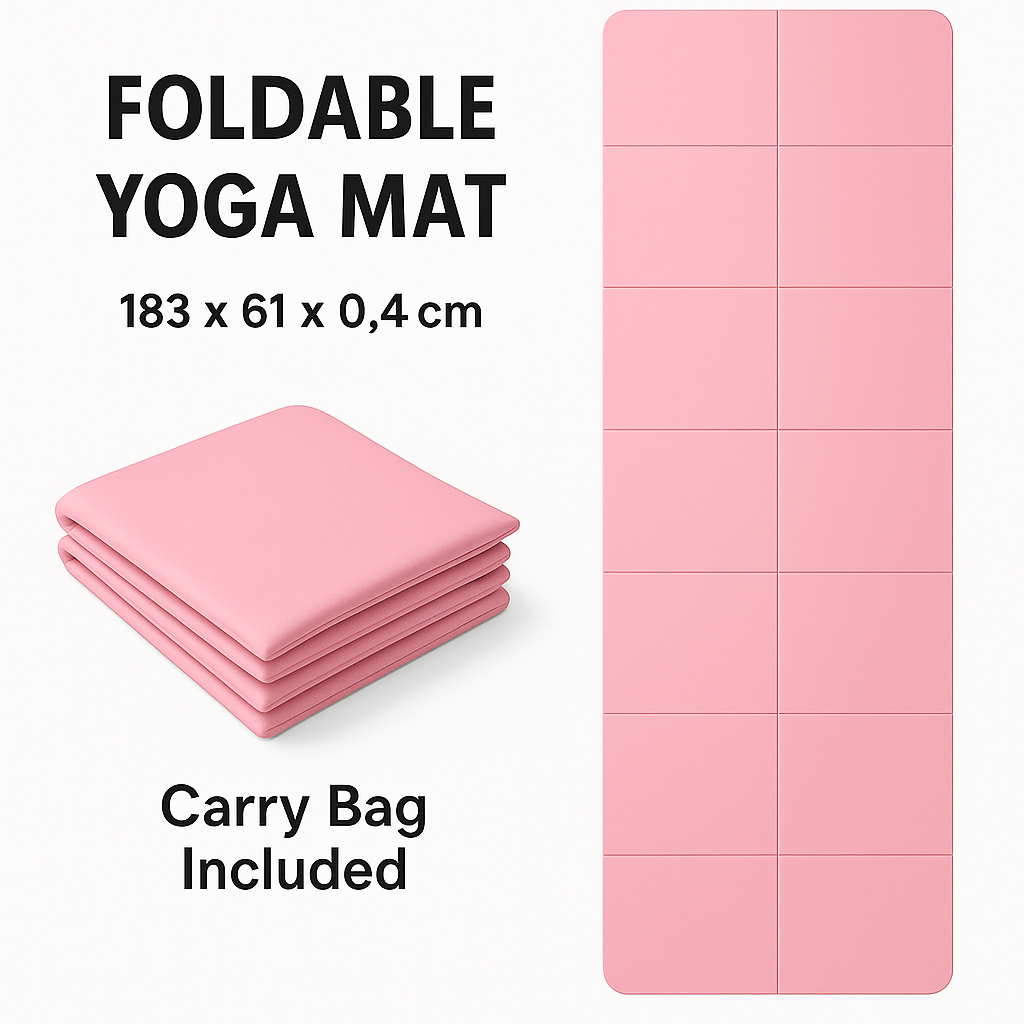 Foldable TPE Yoga Mat foldable exercise surface