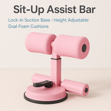 Sit-Up Assistant home fitness support in pink
