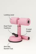 Sit-Up Assistant with suction fixation for sit-ups