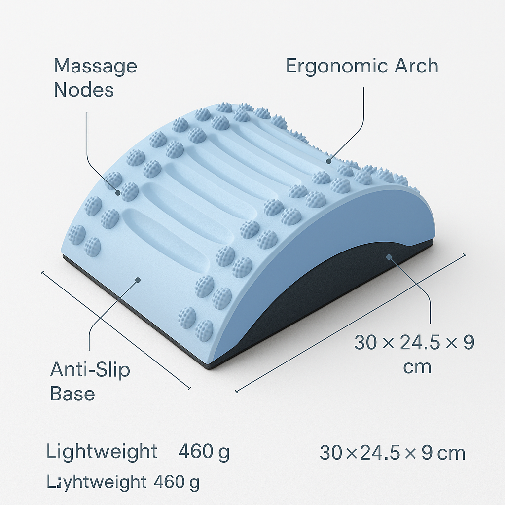 Ergonomic Lumbar Support Yoga Mat massage pad
