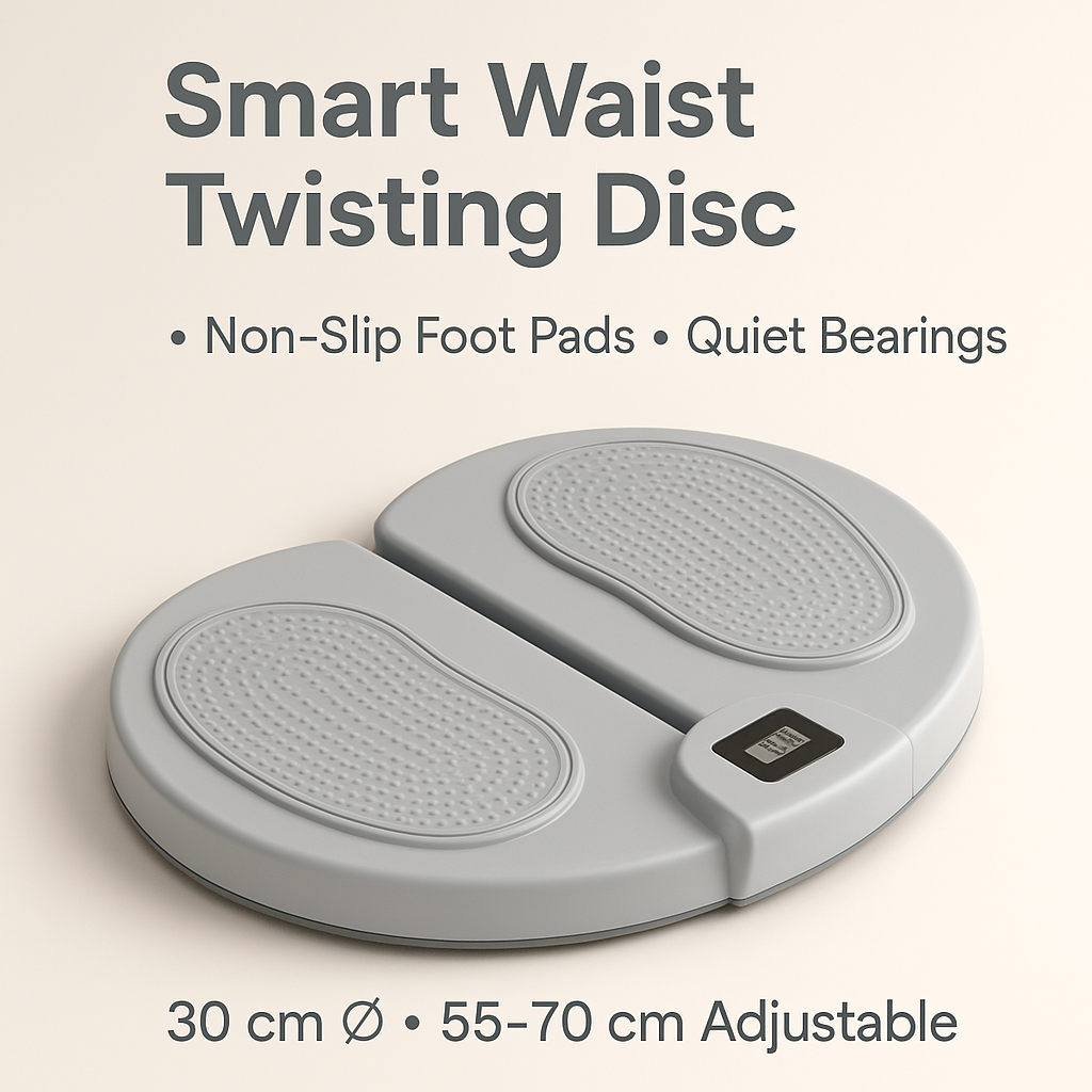 Smart Waist Twisting Fitness Exercise Disc for Home Use Grey