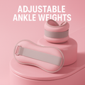 Adjustable ankle weights pink pair