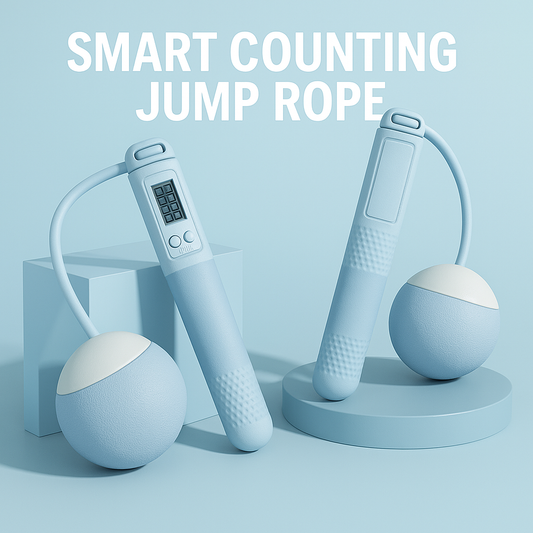 Smart weighted jump rope blue with counter