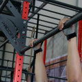 Leather weightlifting gym grips