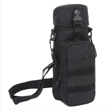 Hands-Free Water Bottle Shoulder Bag in Black