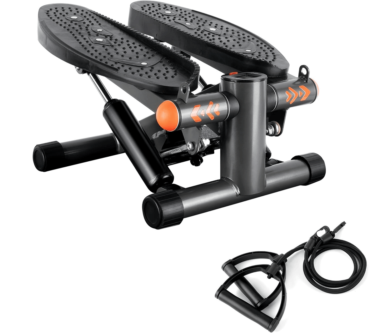 Home Fitness Hydraulic Stepper with resistance bands