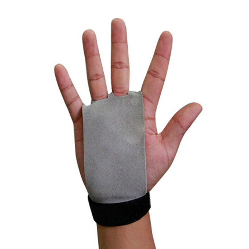 Leather weightlifting gym grips