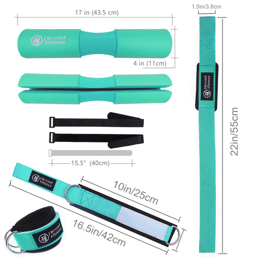 Barbell Pad Set with Ankle Strap fitness accessories
